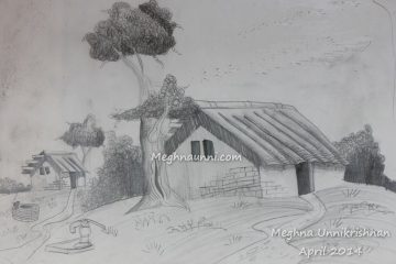 House Pencil Shading Work – Meghnaunni.com