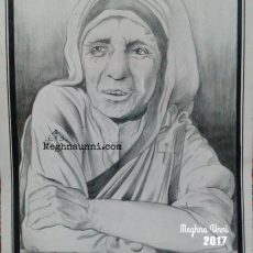 Mother Teresa Pencil Sketch