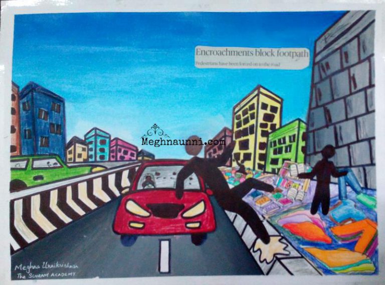 Road Safety Poster Painting – Meghna Unni's Blog