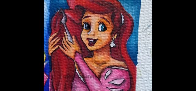 Painting Ariel in the Simplest Way! Easy Disney Art with Meghna Tutorial Video