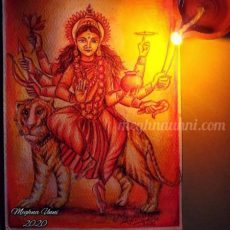 Navaratri Day 4 | Maa Kushmanda Devi Painting