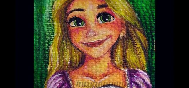 Painting RAPUNZEL from Disney’s TANGLED (2010) | Making Video