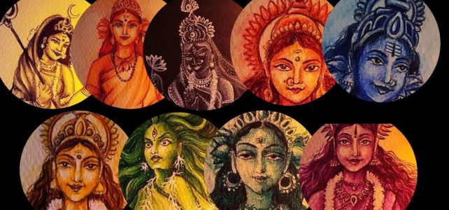 Navadurga Paintings | 9 Devi Paintings Video | Art by Meghna