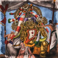Varadar Vaikasi Brahmotsavam Day 3: GARUDA VAHANAM / Garuda Sevai Painting