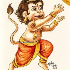 Bala Hanuman Painting : BALA SERIES-3