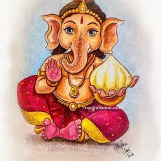 Bala Ganapathi Painting : BALA SERIES-8