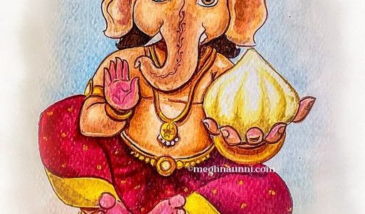 Bala Ganapathi Painting : BALA SERIES-8