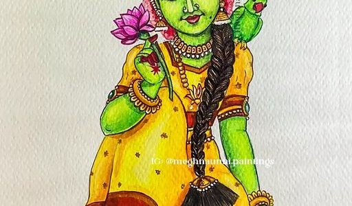 Bala Meenakshi Painting : BALA SERIES-9