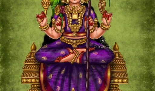 Bāla Navarātri Day 5 : Bāla Lalithambika Devi | Navaratri Painting Series 2024