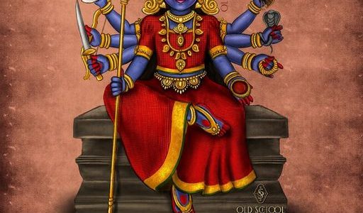 Bāla Navarātri Day 9 : Bāla Mahishasuramardhini | Navaratri Painting Series 2024