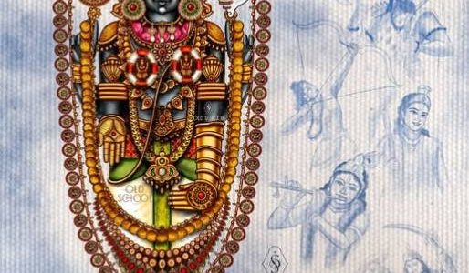 Tirupati Balaji Digital Painting | Shri Venkateswara Swamy / Srinivasa Perumal Painting